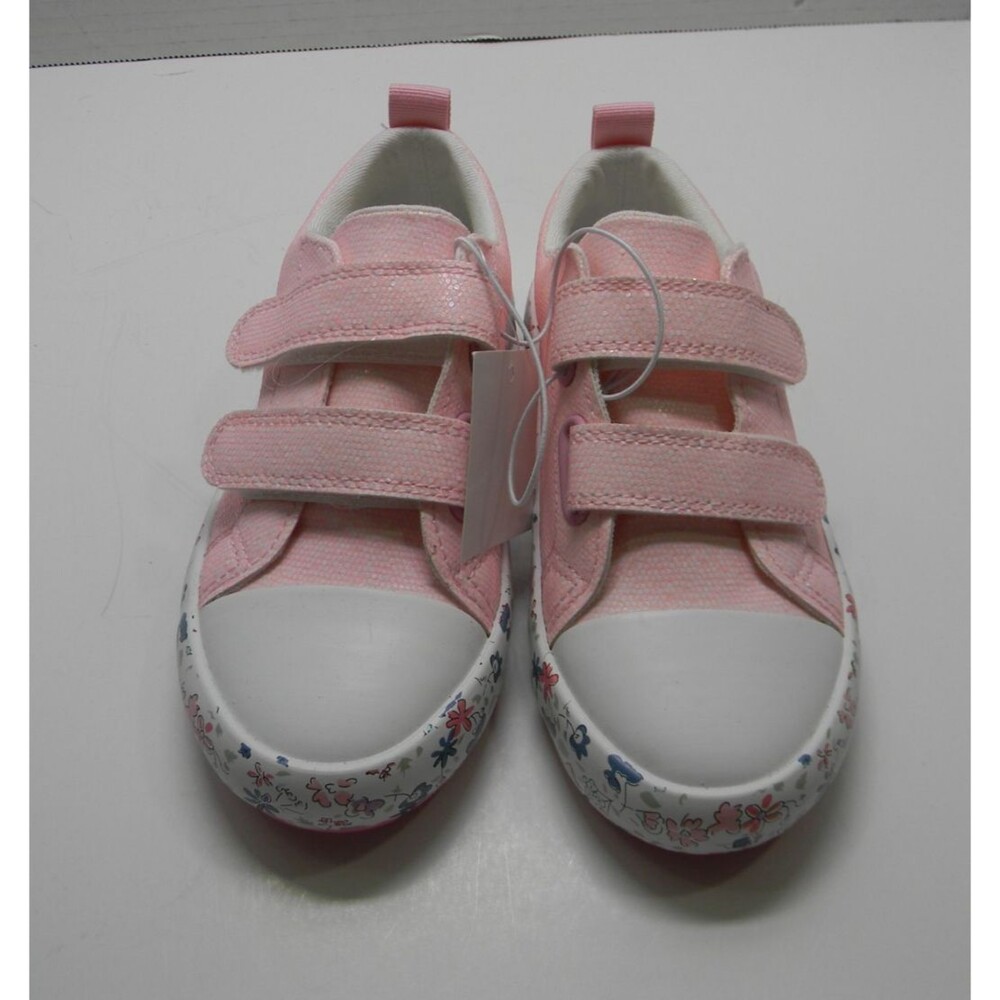 Bumble + Birdie Pink Toddler Shoes Sz 10 Toddler Sparkle Hook / Loop NWT